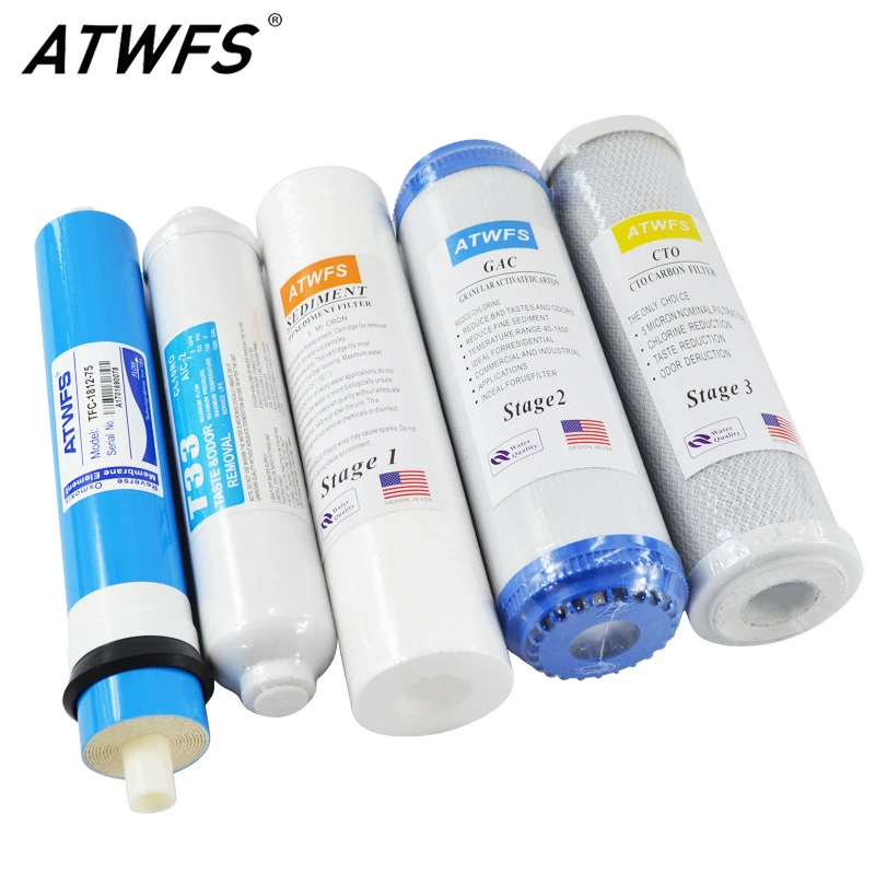 Basin Mixer Cartridge - ATWFS 5-traps omgekeerde osmose RO-waterfilters vervangingsset