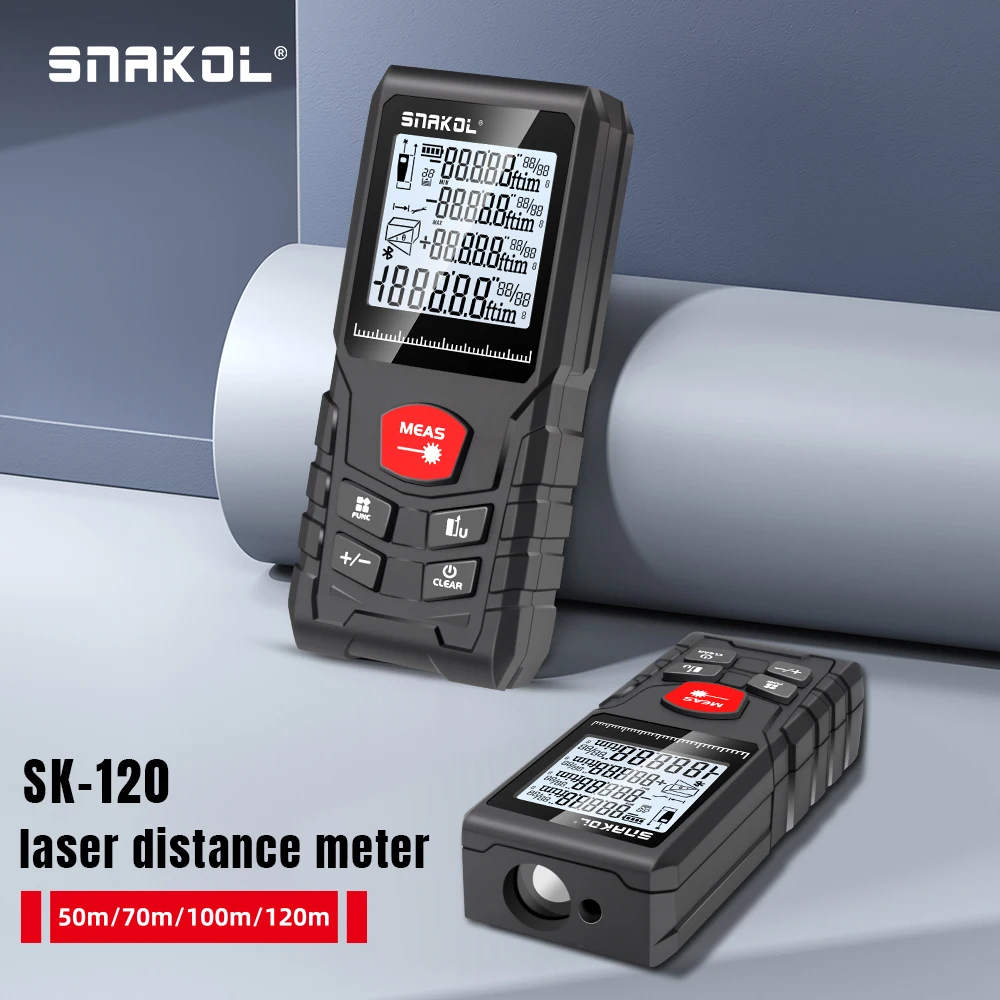 Stanley Tape 25Ft - SNAKOL SK-120 digitale laser afstandsmeter, bereik