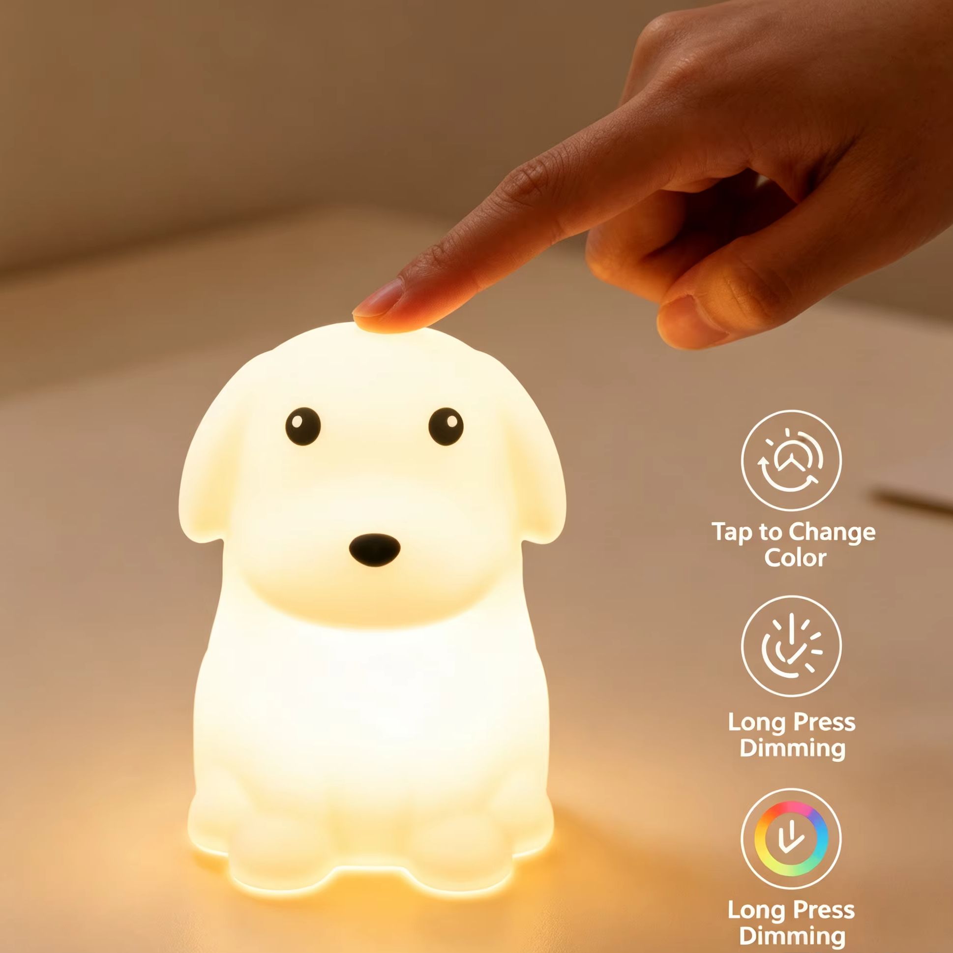 Schattig puppy siliconen nacht - Silicone Tap Washer recensie en prijs